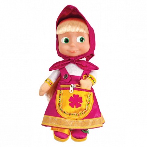 Мягкая игрушка Маша «Учит одеваться» по мотивам мультфильма «Маша и Медведь» с музыкальным чипом, 30 см. (Мульти-Пульти, V86132/30sim)